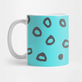 Abstract boho grey bubble pattern Mug